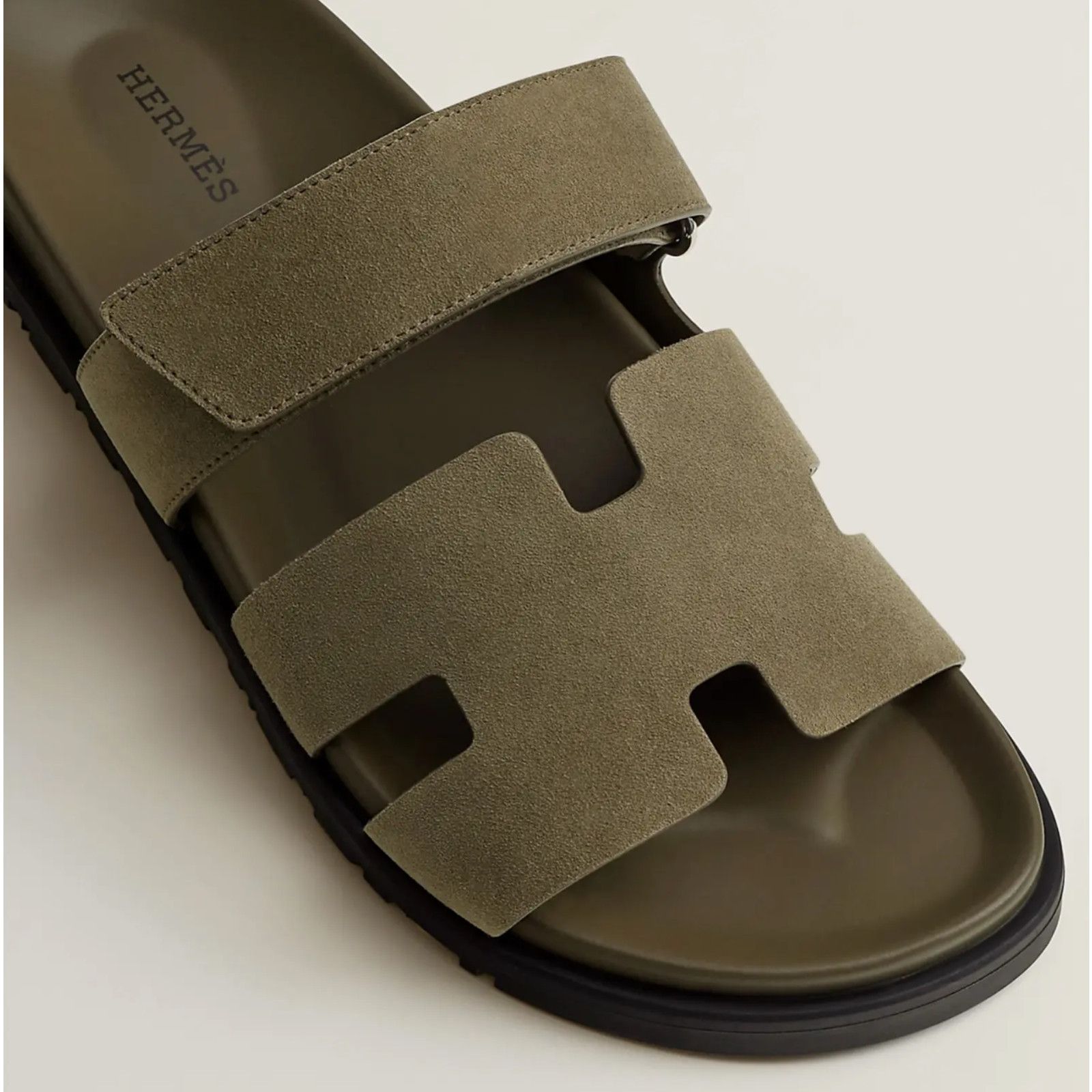Hermes Hermes Chypre Sandal Mens Vert Toundra Suede Flat 46 13 Size US 13 / EU 46 - 5 Thumbnail