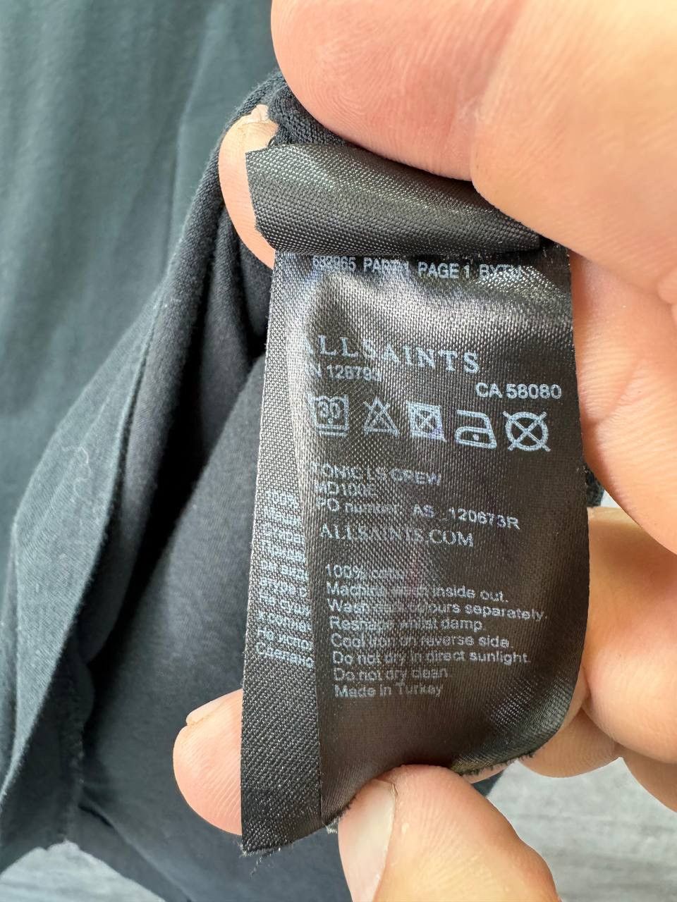Allsaints AllSaints Ls Tonic Crew Black Mens Size S Size US S / EU 44-46 / 1 - 7 Thumbnail