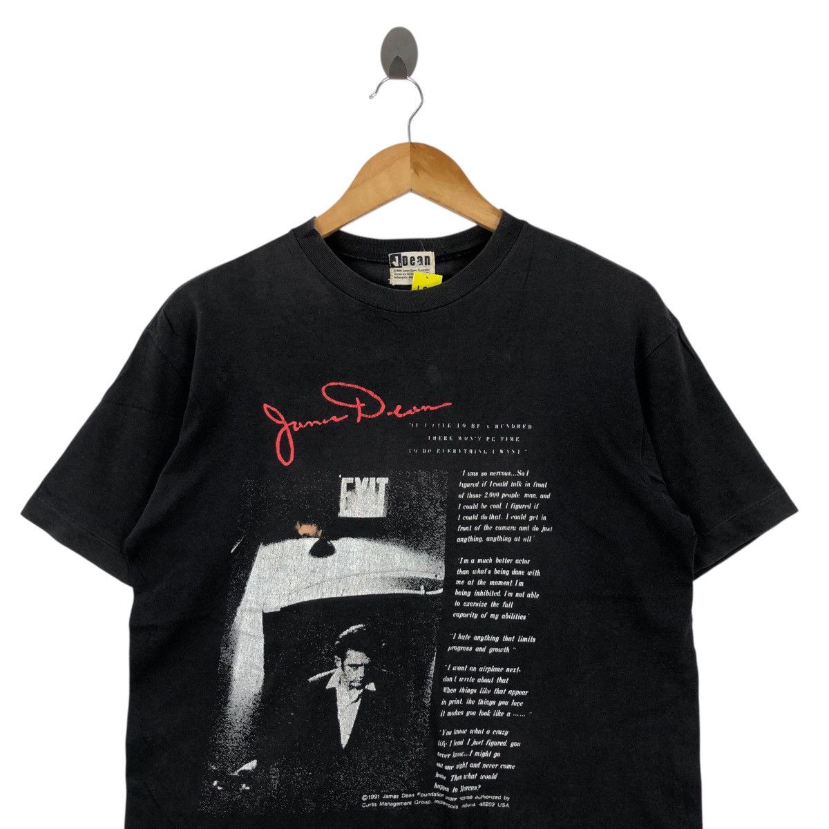 Vintage Vintage 1991 JAMES DEAN T Shirt Size M Movie Size US M / EU 48-50 / 2 - 2 Thumbnail