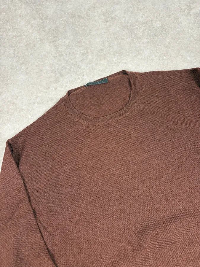 Prada 2000s Prada Brown Minimalist Sweater Size US M / EU 48-50 / 2 - 5 Thumbnail