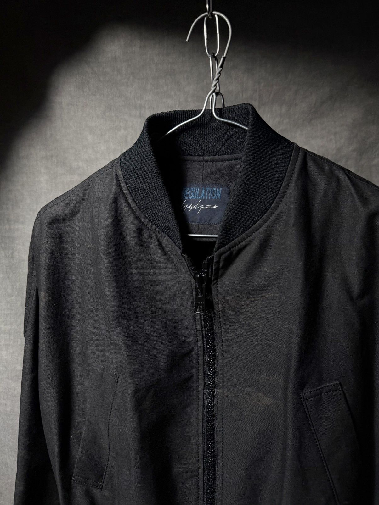 Yohji Yamamoto Yohji Yamamoto Regulation Asymmetric Bomber Jacket Size US S / EU 44-46 / 1 - 2 Thumbnail