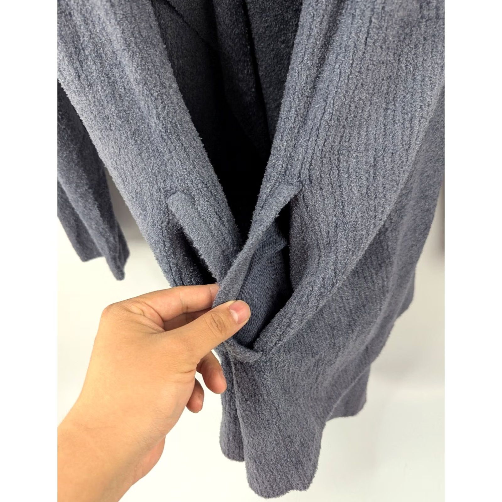Vintage Barefoot Dreams CozyChic Lite Ribbed Island Wrap Cardigan 2X Cosmic Blue NWT Size XXL / US 16-18 / IT 52-54 - 2 Thumbnail