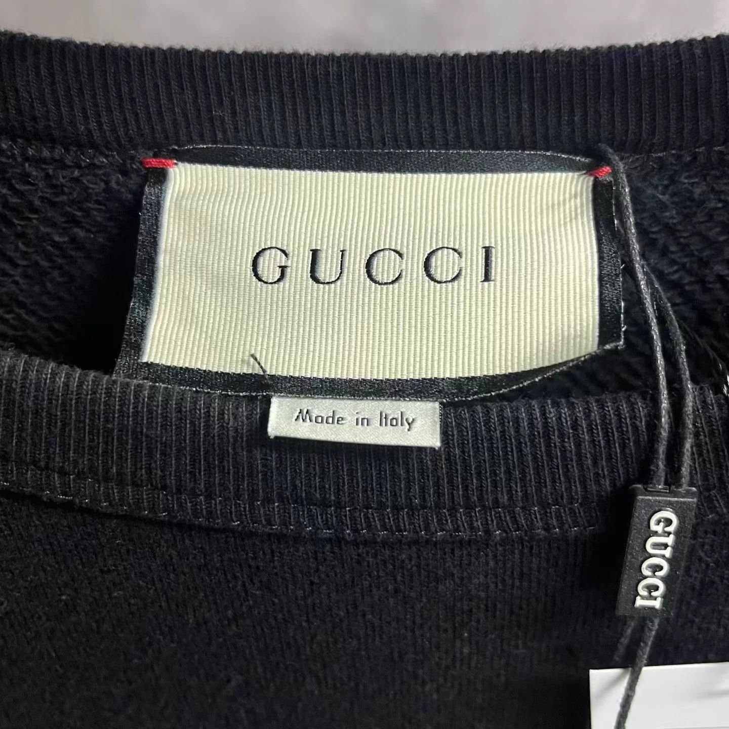 Gucci Gucci black lip print crewneck sweatshirt M Size US M / EU 48-50 / 2 - 3 Thumbnail