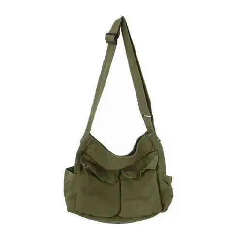 Vintage OD Green Canvas Military Crossbody Bag Size ONE SIZE - 4 Thumbnail