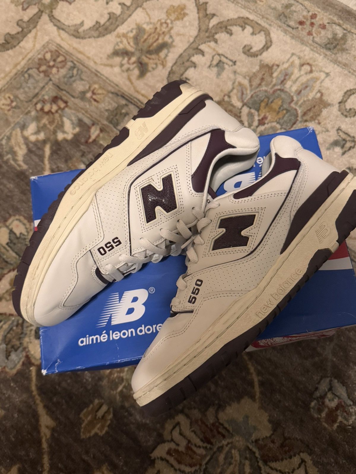 Aime Leon Dore × New Balance ALD x NB 550 “Purple” Size US 10.5 / EU 43-44 - 3 Thumbnail