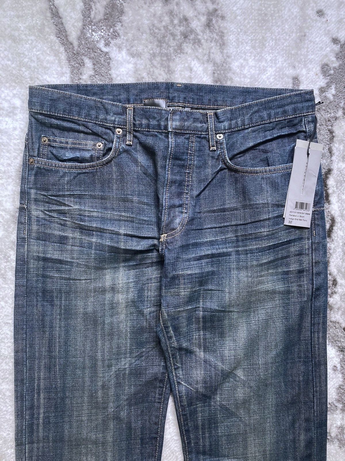 Dior × Hedi Slimane GRAIL SS05 DEADSTOCK MIJ GLITTER SLUB SKINNY JEANS Size US 32 / EU 48 - 5 Thumbnail