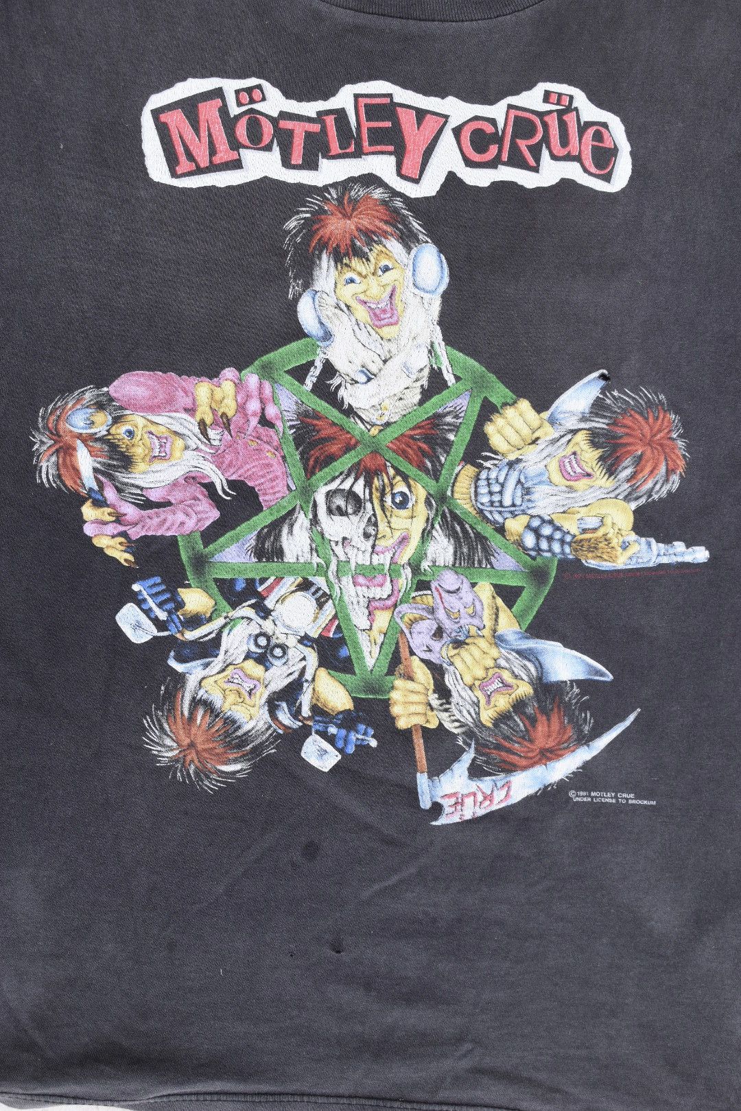 Band Tees Motley Crue 1991 vintage tee Size US L / EU 52-54 / 3 - 4 Thumbnail