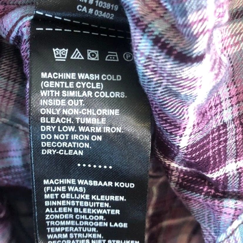 Harley Davidson Harley Davidson Womens Shirt Purple Plaid Collared Button Down Long Sleeve Small Size S / US 4 / IT 40 - 6 Thumbnail