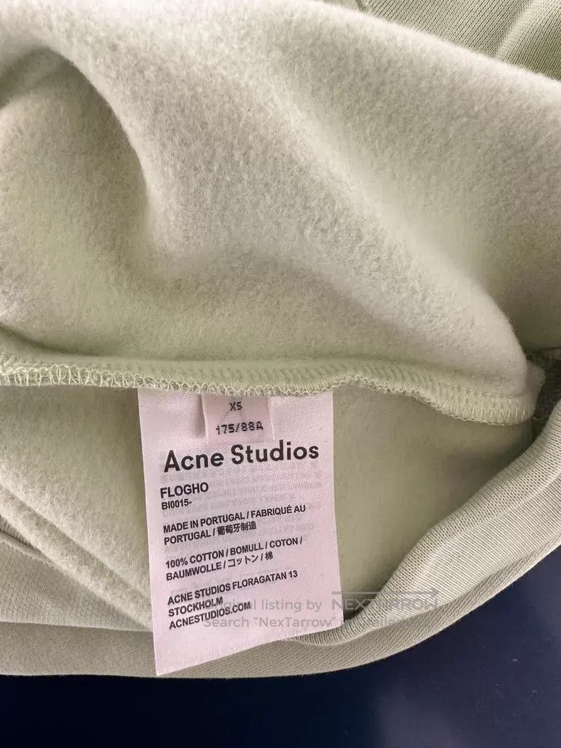 Acne Studios Acne Studios Pale Green Fleece Hoodie Size US XS / EU 42 / 0 - 5 Thumbnail
