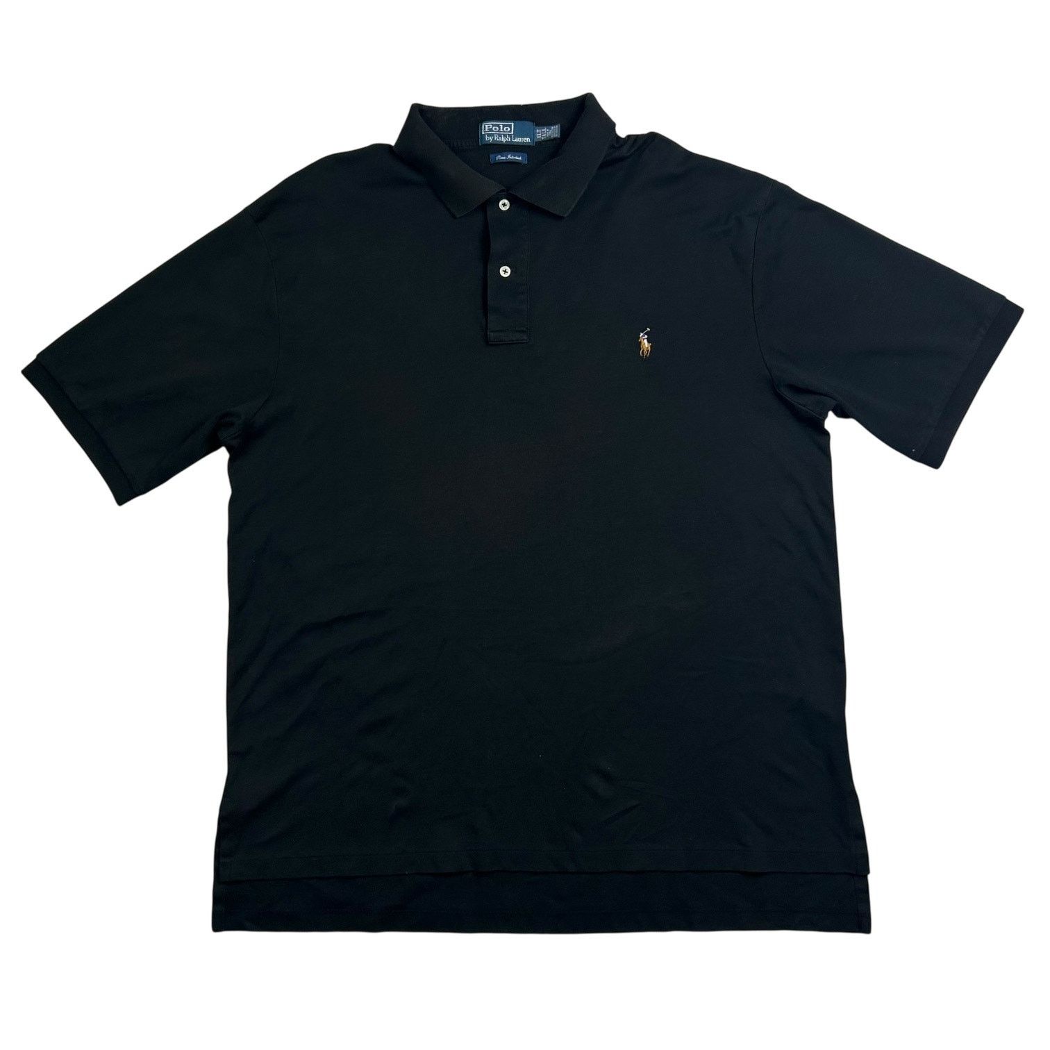 Polo Ralph Lauren × Vintage Polo Ralph Lauren Prima Interlock Soft Cotton Polo Shirt Size US XL / EU 56 / 4 - 1 Thumbnail