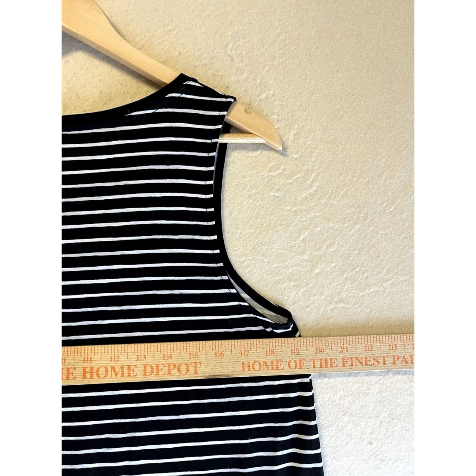 Vintage A New Day Tank Women L Black White Striped Tank Top NWT Size L / US 10 / IT 46 - 3 Thumbnail