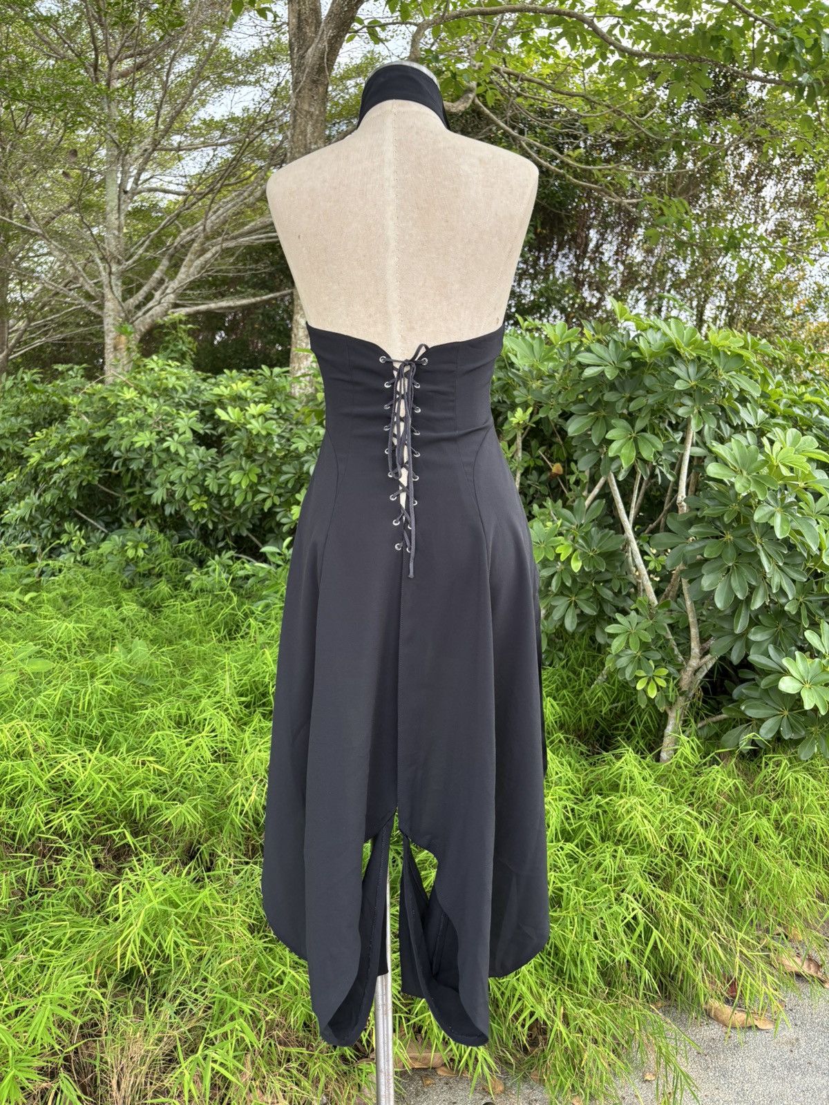Japanese Brand Vintage Presence! Black Zipper Dress Size M / US 6-8 / IT 42-44 - 4 Thumbnail