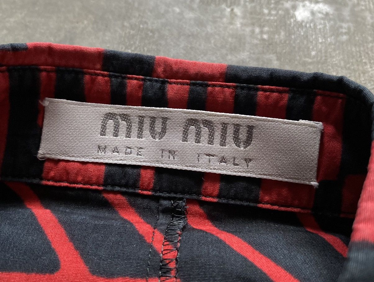 Miu Miu Miu Miu SS01 Geometric Pattern Shirt Size XS / US 0-2 / IT 36-38 - 8 Thumbnail