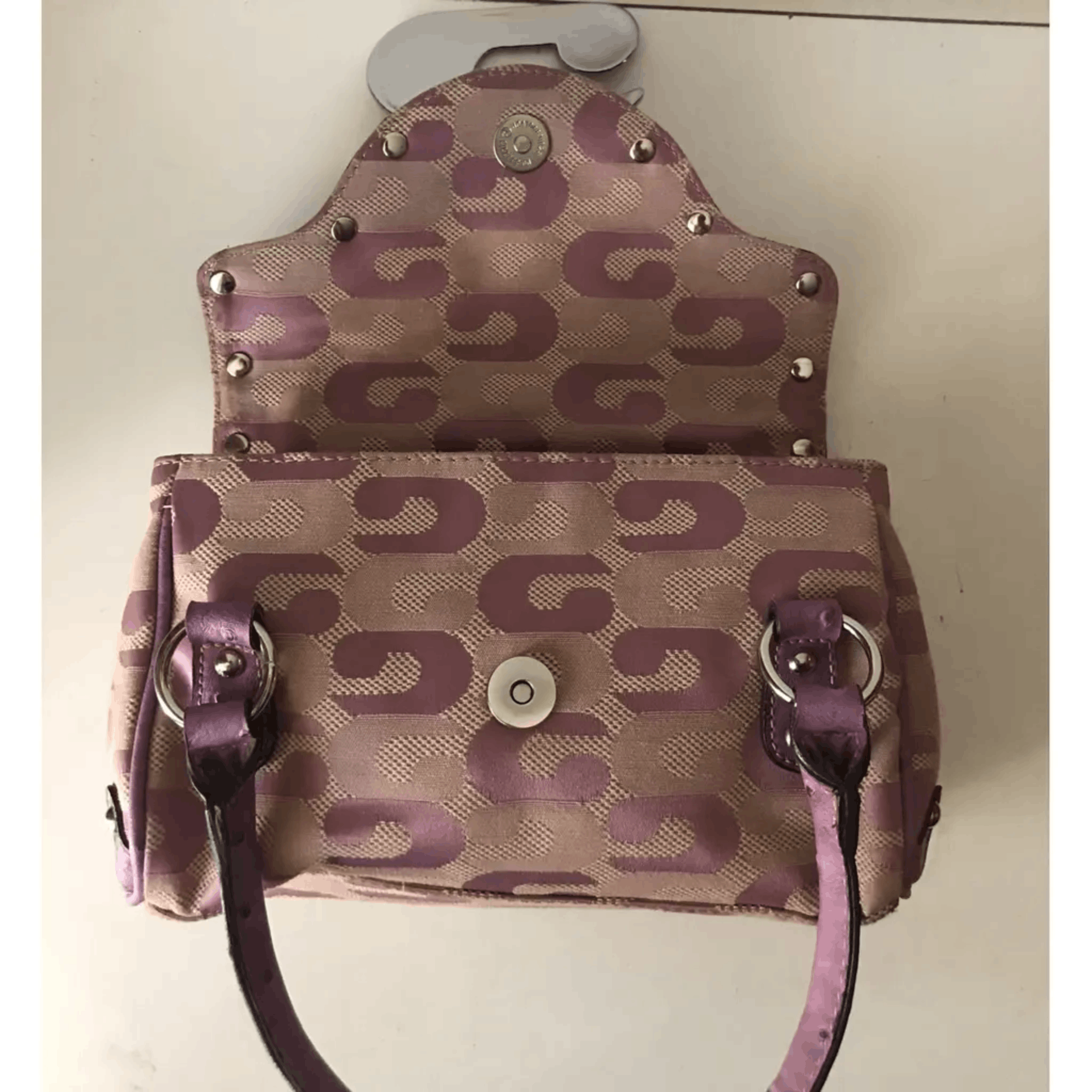 Guess GUESS Pink Monogram Mini Handbag Y2K Size ONE SIZE - 5 Thumbnail