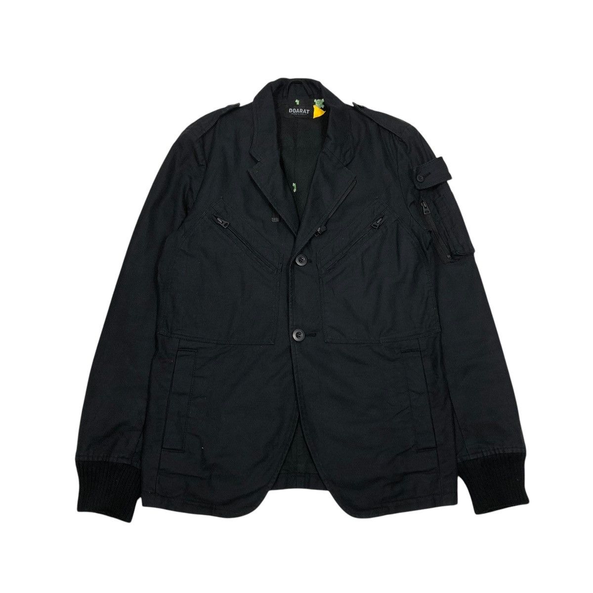 Hysteric Glamour 🔥RICH BLACK BIKER BONDAGE JACKET DOARAT CARGO POCKETS Size US M / EU 48-50 / 2 - 1 Thumbnail