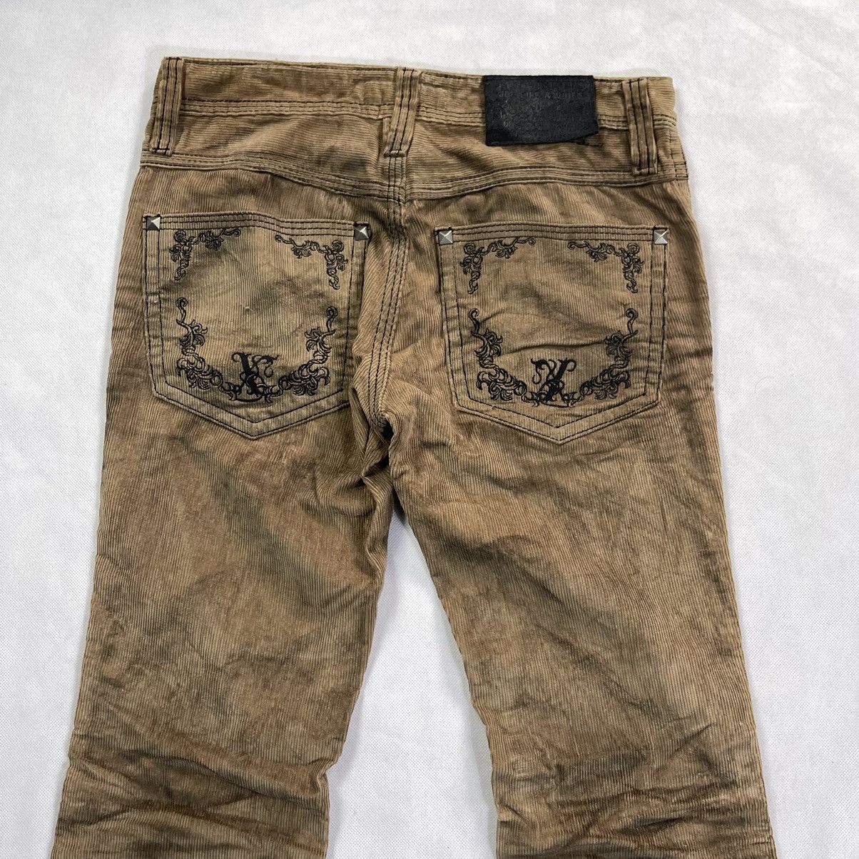 GOSTAR DE FUGA Xfrm Claw Mark Raw Motif Corduroy Pant Size US 29 - 9 Thumbnail