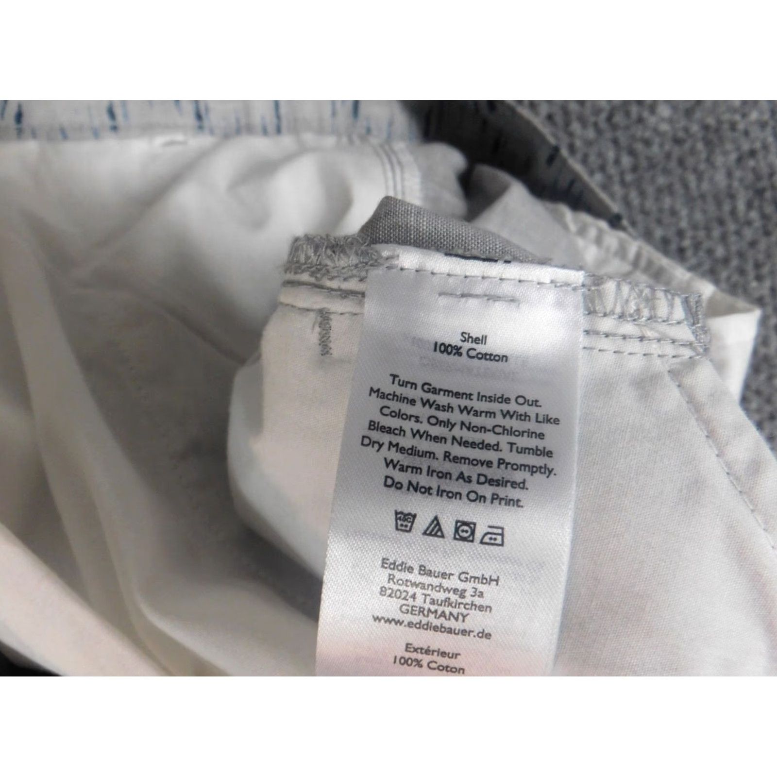 Eddie Bauer Eddie Bauer Mens Shorts 40 Gray Chino Casual Flat Front 40 in Cotton Knit Logo Zipper Regular Men Size US 40 / EU 56 - 6 Thumbnail