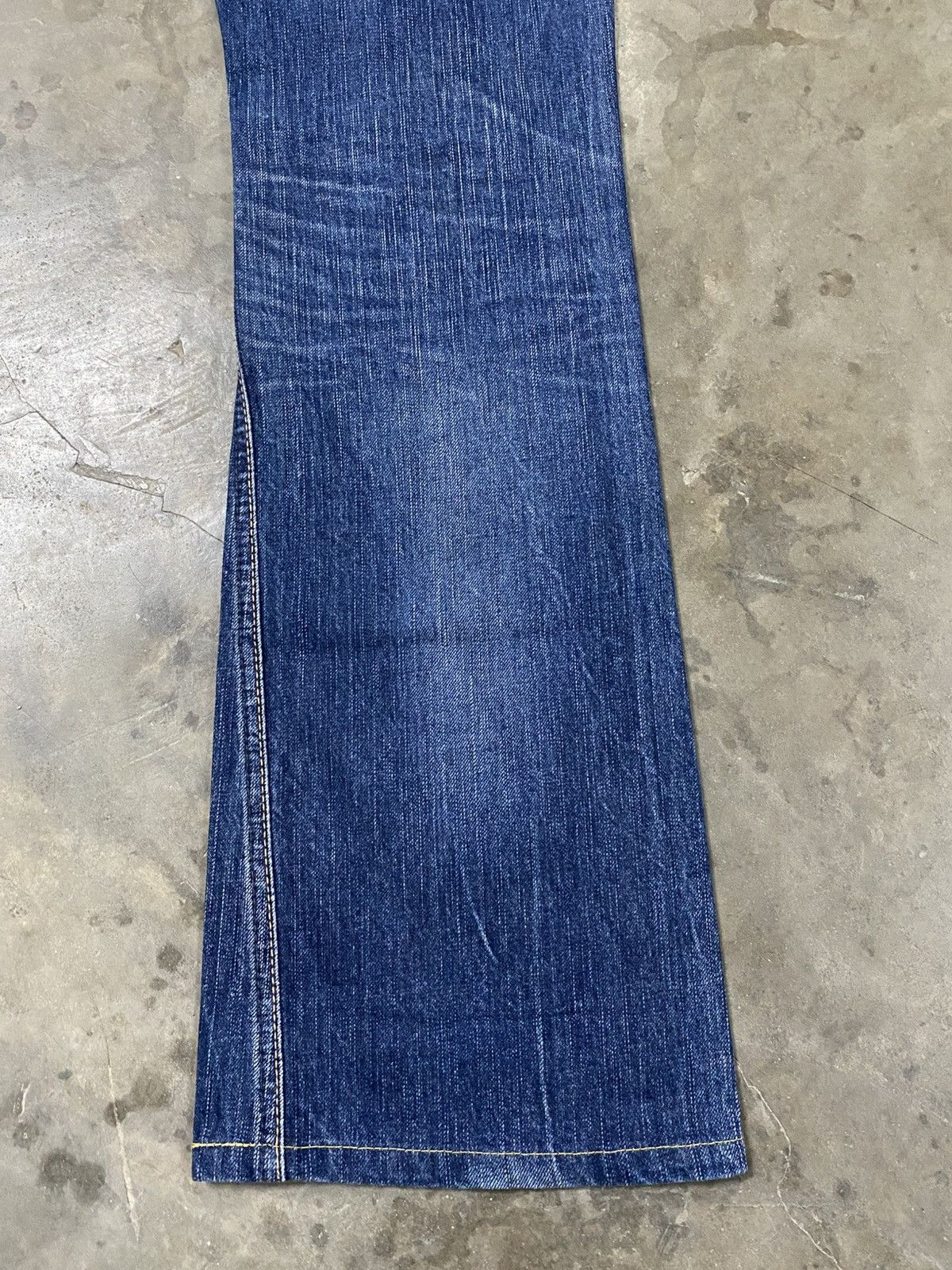 Edwin × Japanese Brand Flare Jeans Japanese Edwin 503 Claws Distressed @215 Size US 28 / EU 44 - 5 Thumbnail