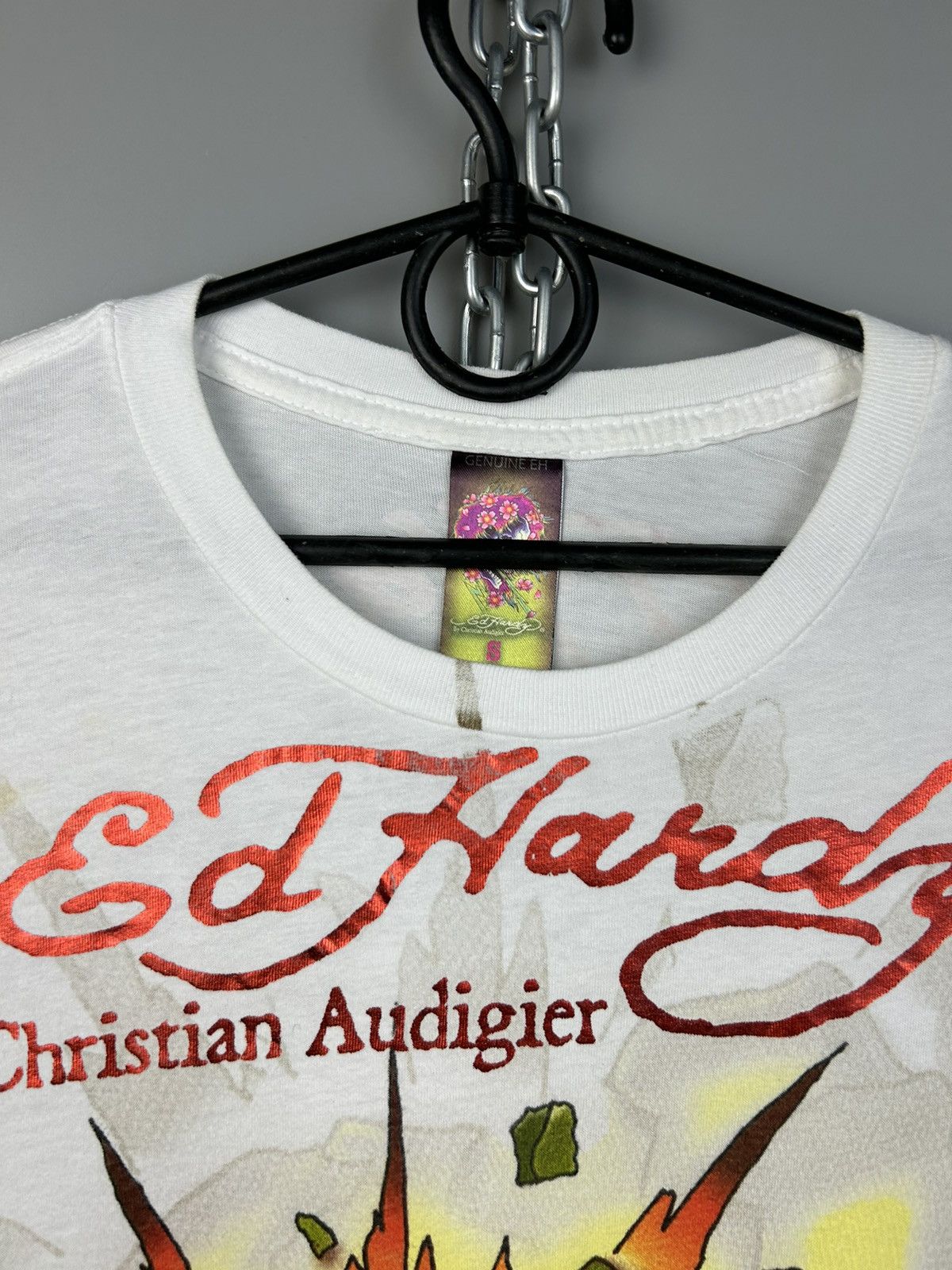 Christian Audigier × Ed Hardy × Vintage Ed Hardy by Christian Audigier All Over Printed T-Shirt Size US S / EU 44-46 / 1 - 4 Thumbnail