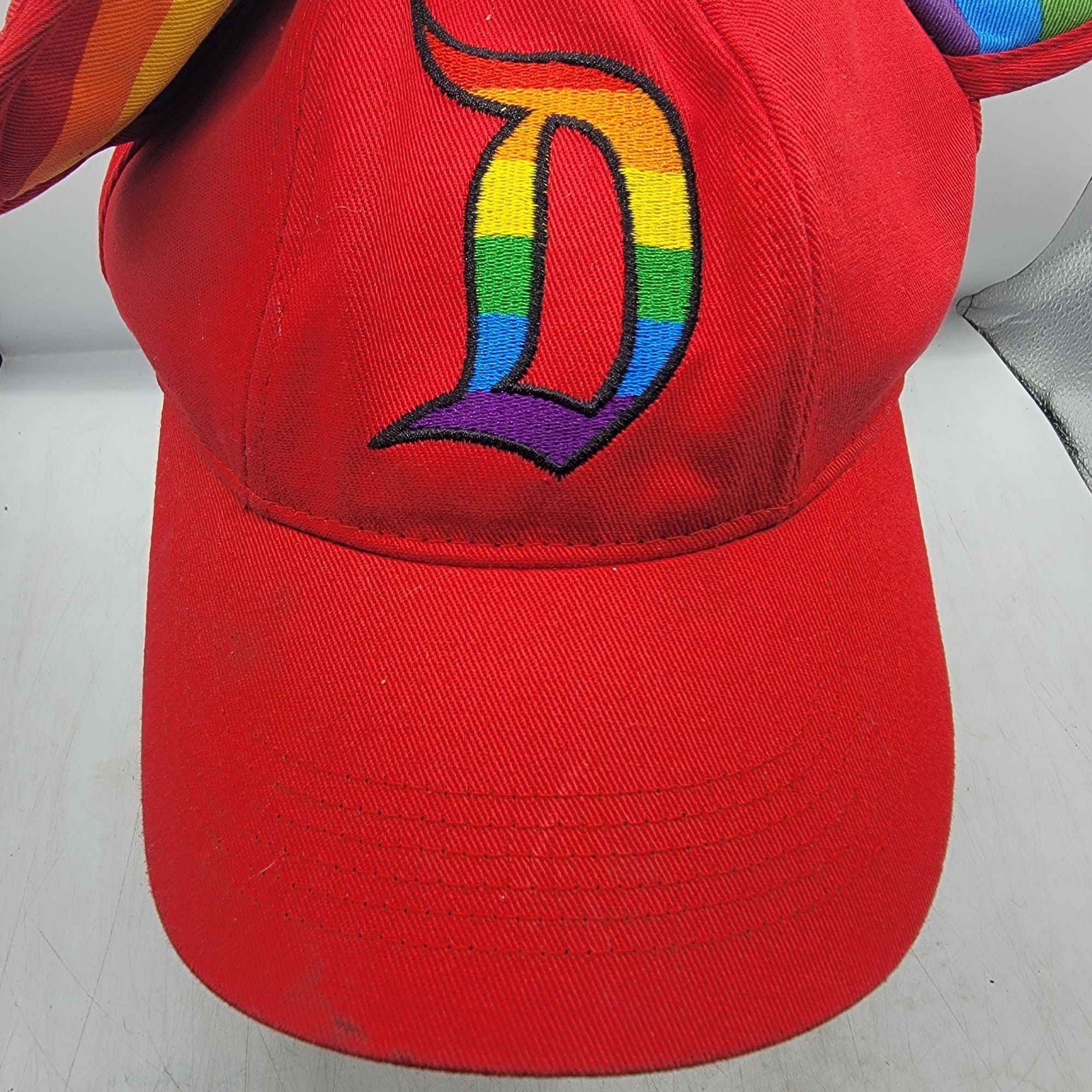 Disney Disneyland Red Pride Mickey Ears Adults Hat Cap Casual Outdo Size ONE SIZE - 9 Thumbnail