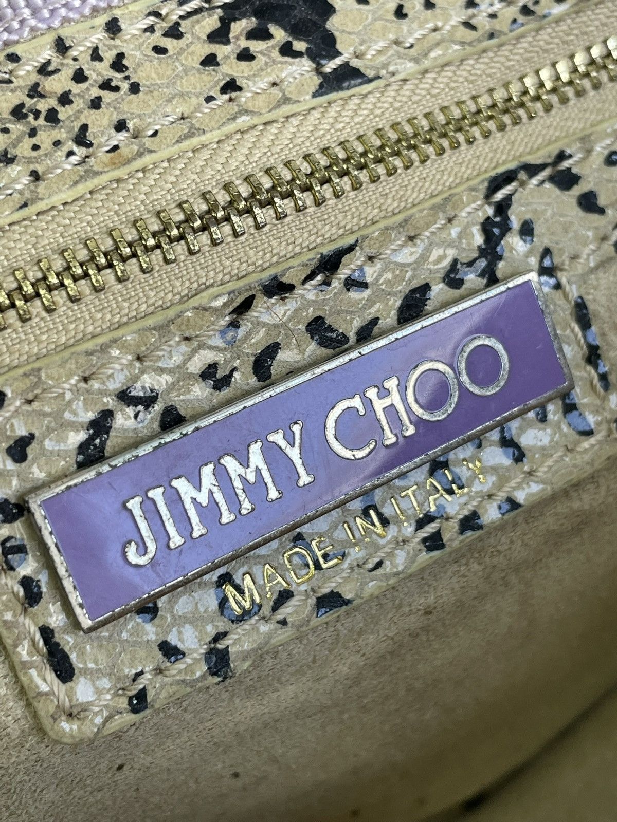 Jimmy Choo Rare python snake hand bag clutch hystericglamour style Size ONE SIZE - 14 Thumbnail