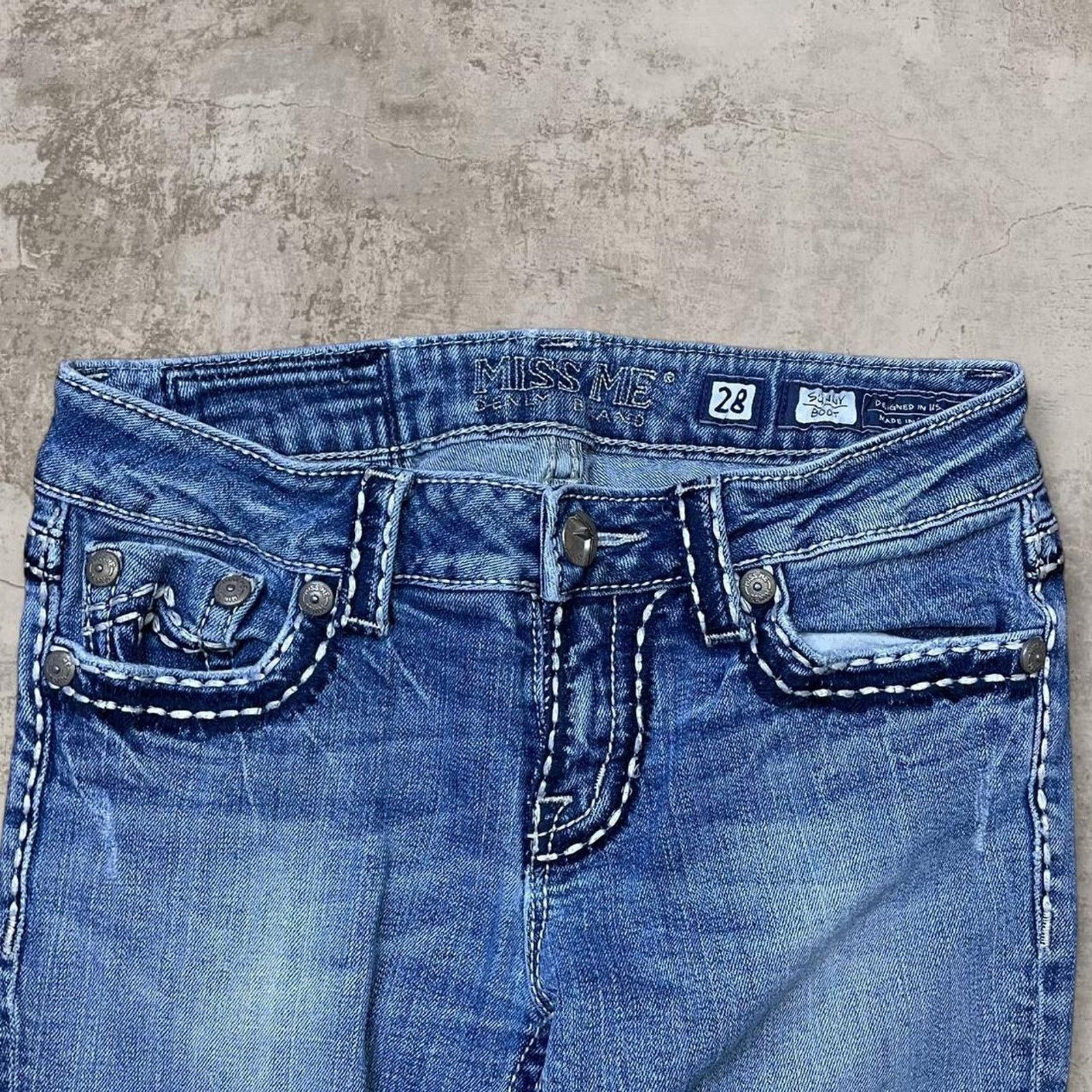 Miss Me Y2K Miss Me blue skinny bootcut jeans Size 28" Size 28" / US 6 / IT 42 - 3 Thumbnail