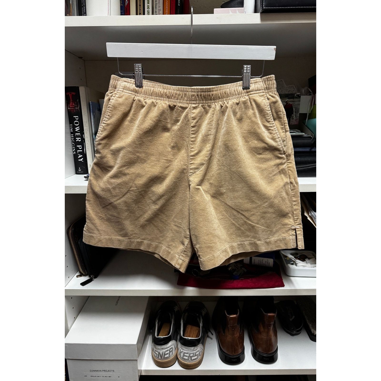 Goodlife Goodlife Stretch Corduroy Shorts Tan Medium 6" Inseam Size US 32 / EU 48 - 1 Thumbnail