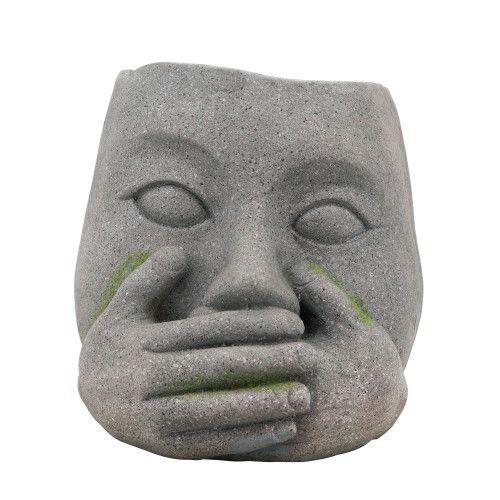 Designer × Homemade RESIN, 9"H NO SPEAK PLANTER Size US L / EU 52-54 / 3 - 7 Thumbnail