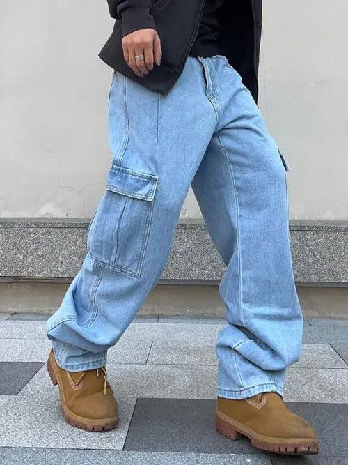 Jean Asamiya x Nanae Cargo Jeans Denim Loose fit Size US 32 / EU 48 - 4 Thumbnail