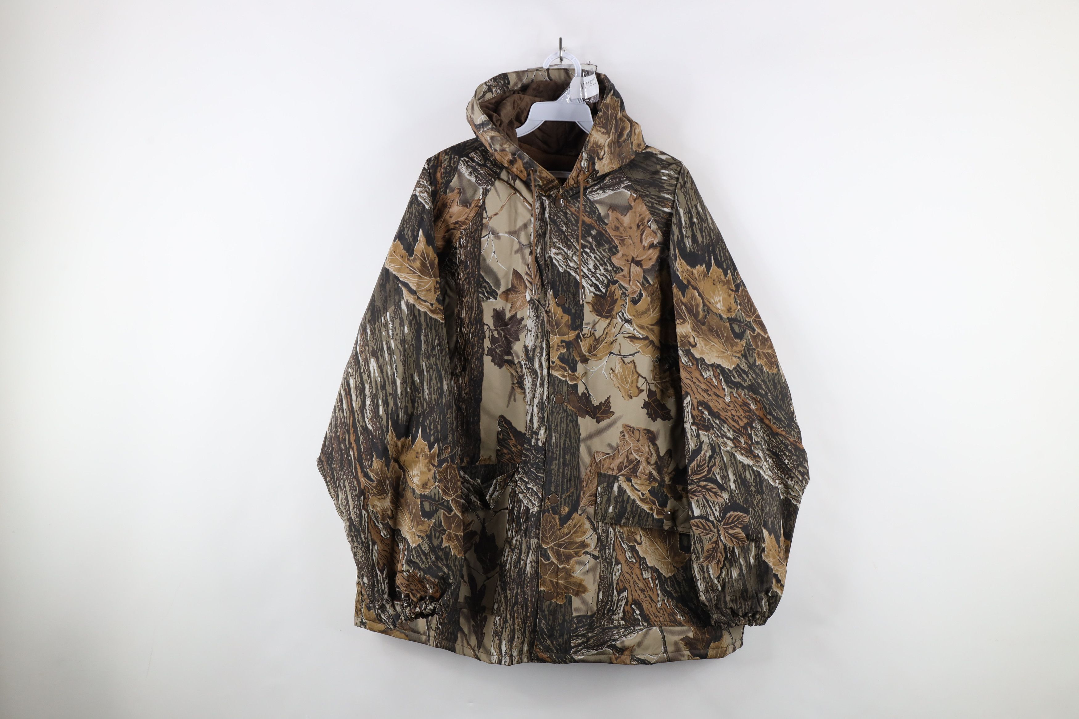 Vintage Vintage 90s Streetwear Camouflage Hooded Rain Jacket Size US M / EU 48-50 / 2 - 1 Thumbnail