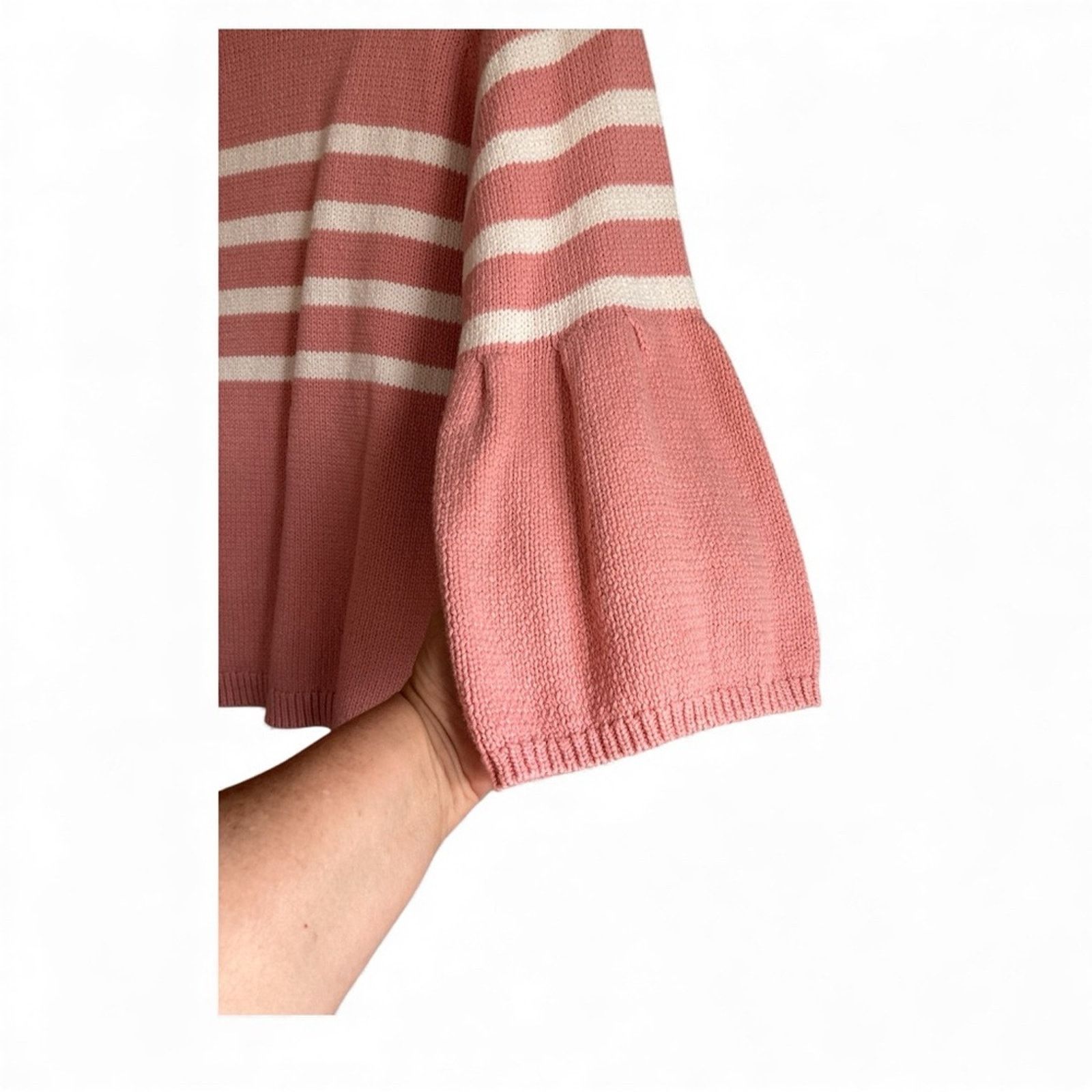 Boden Boden Arianna Jumper striped bell sleeve sweater Size L / US 10 / IT 46 - 4 Thumbnail