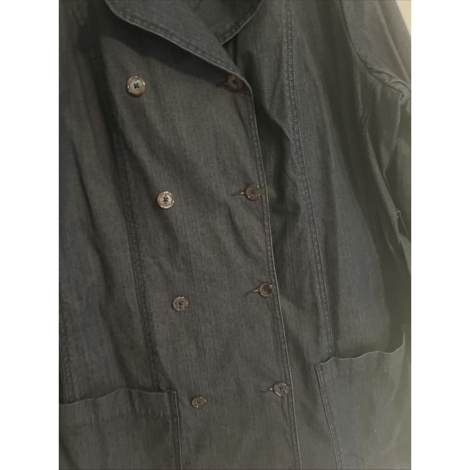 Avenue Avenue Jeans Denim Trench Coat - Women's Size 14/16 Cotton Size XXL / US 16-18 / IT 52-54 - 2 Thumbnail
