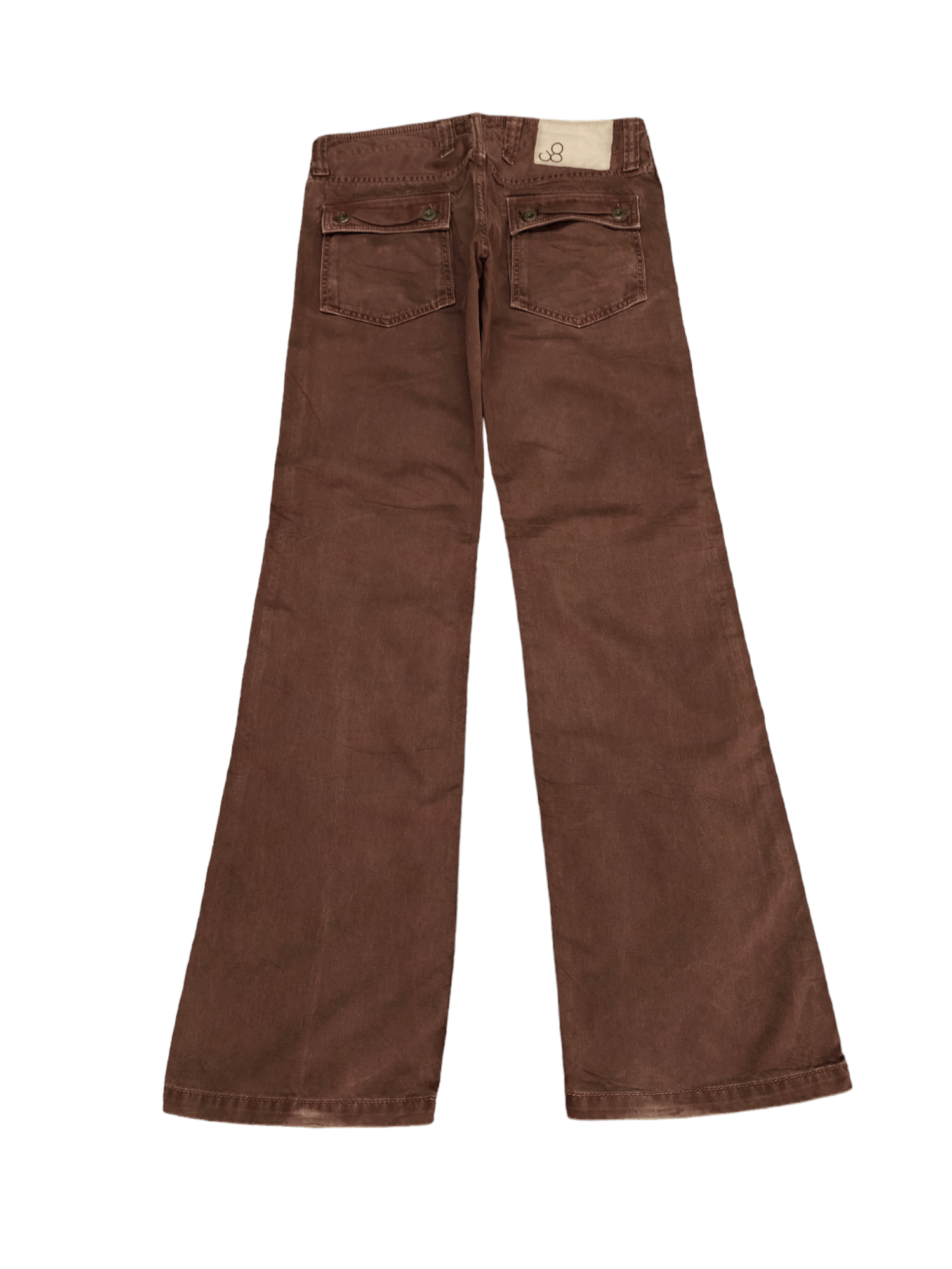 If Six Was Nine Flare Pants Johnbull Waxed Fatigue Multi Pocket Bootcut Size US 31 - 11 Thumbnail