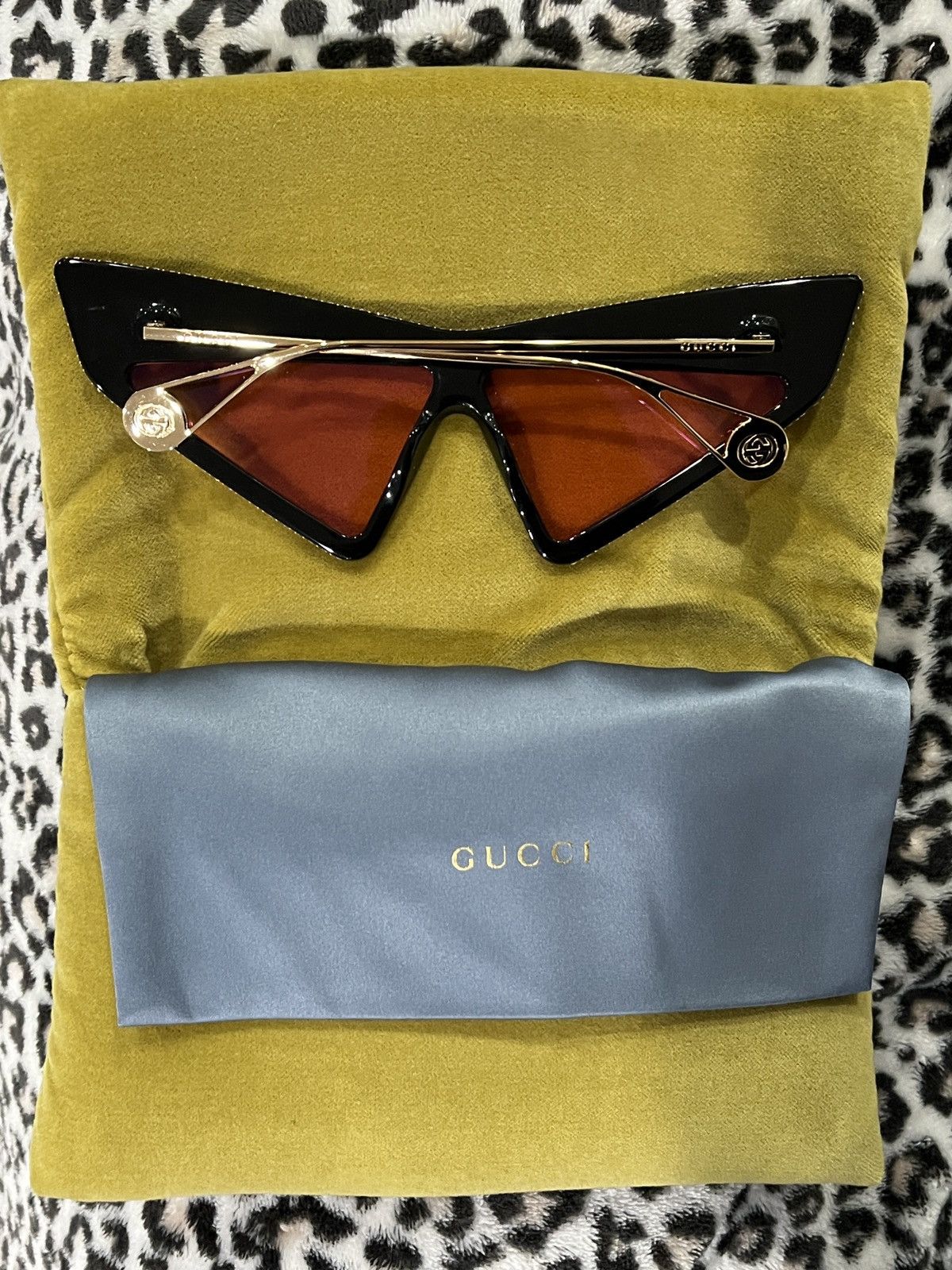 Gucci Gucci 70mm Cat Eye Sunglasses Special Edition Size ONE SIZE - 3 Thumbnail
