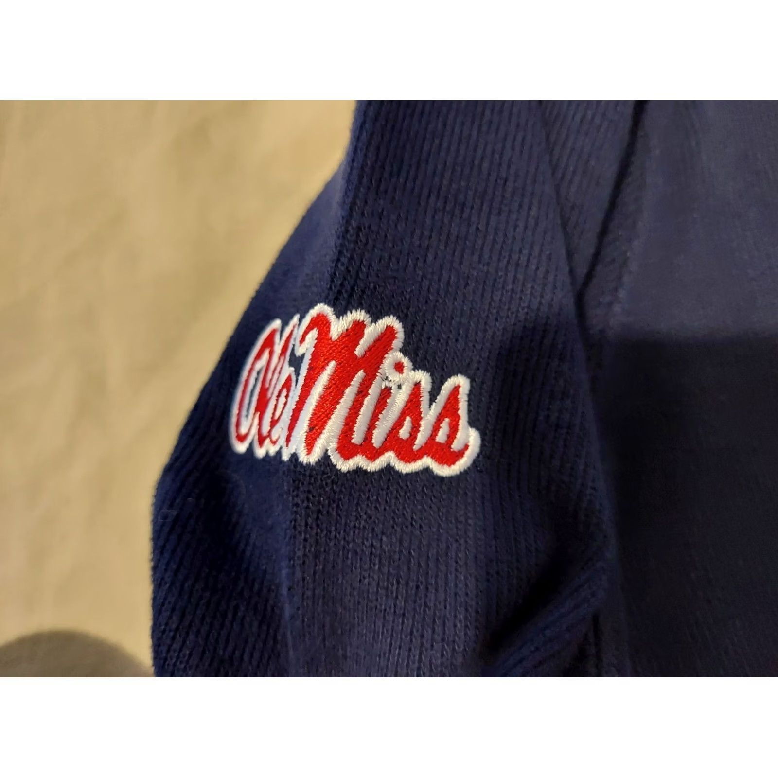 Polo Ralph Lauren VINTAGE? (No) Polo Ralph Lauren Ole Miss Sweater XL Navy Blue Runnin Rebels Mens Pullover Shirt? Size US XL / EU 56 / 4 - 2 Thumbnail