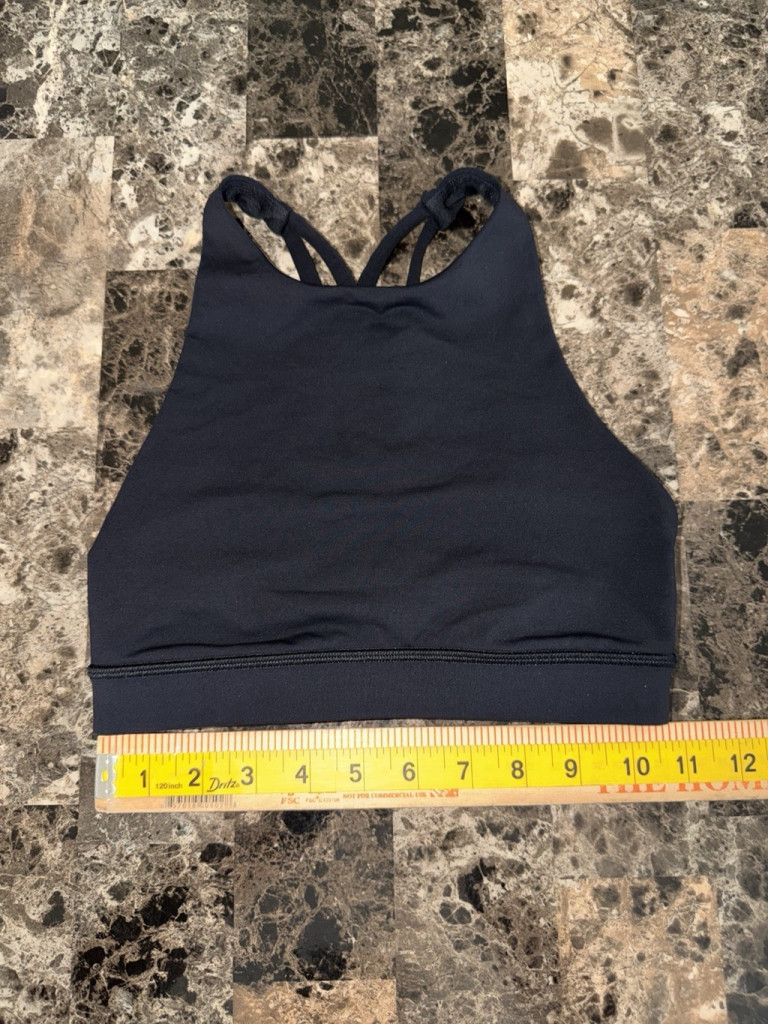 Lululemon LULULEMON ENERGY BRA HIGH NECK BLACK COLOR SIZE 2 PTP 12” Size XS / US 0-2 / IT 36-38 - 3 Thumbnail