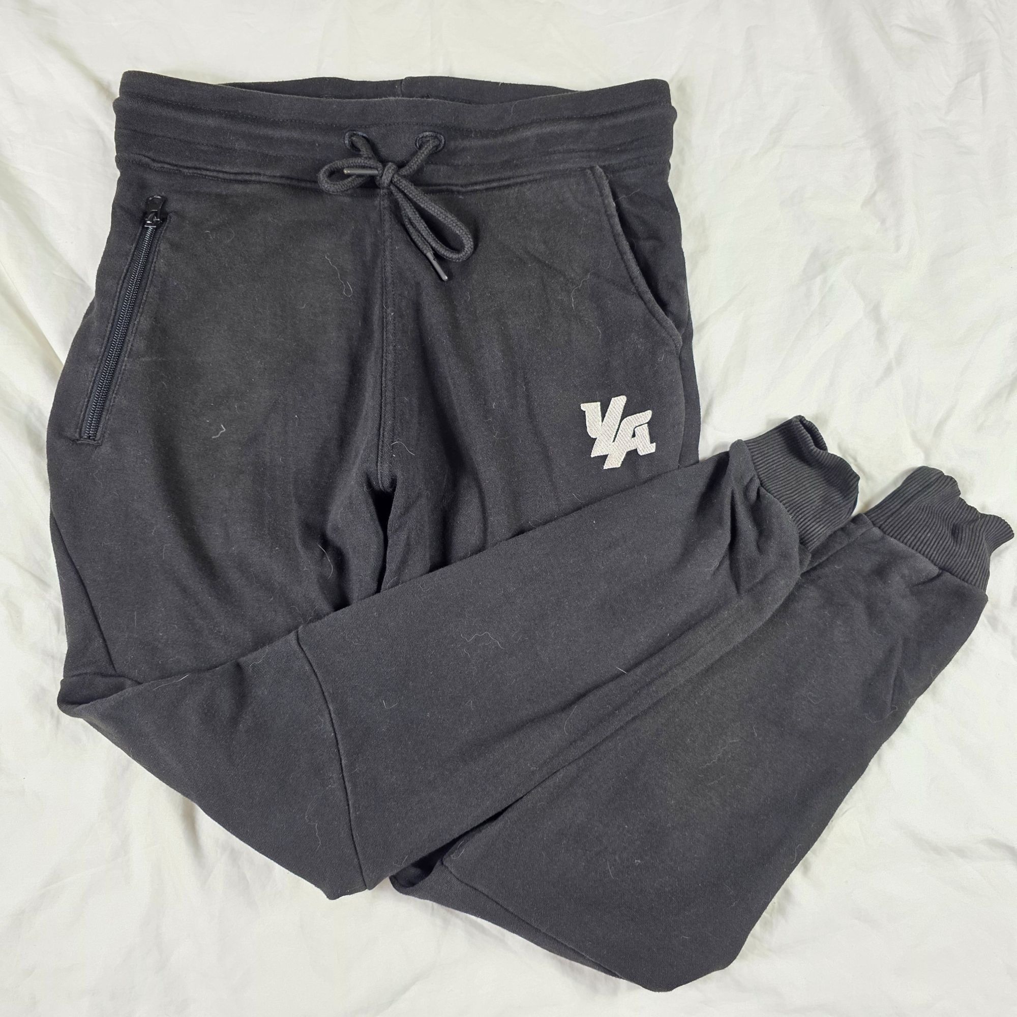 YoungLA YoungLA Mens Medium Black Joggers Sweatpants Lightweight Com Size US 30 / EU 46 - 1 Thumbnail