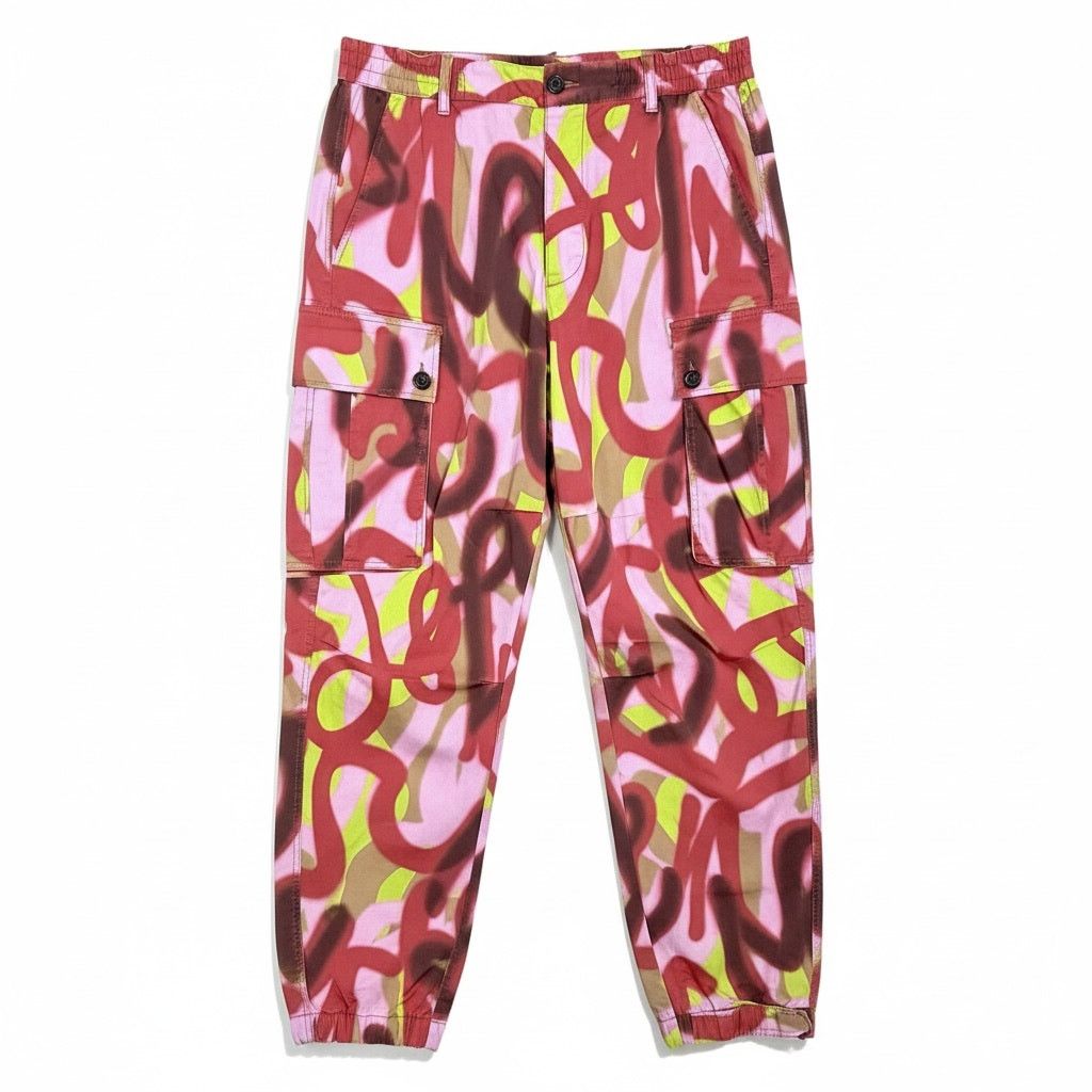 Dsquared2 Dsquared2 Graffiti Print Men Size 48 Cargo Pants $916 Retail Size US 31 - 1 Thumbnail