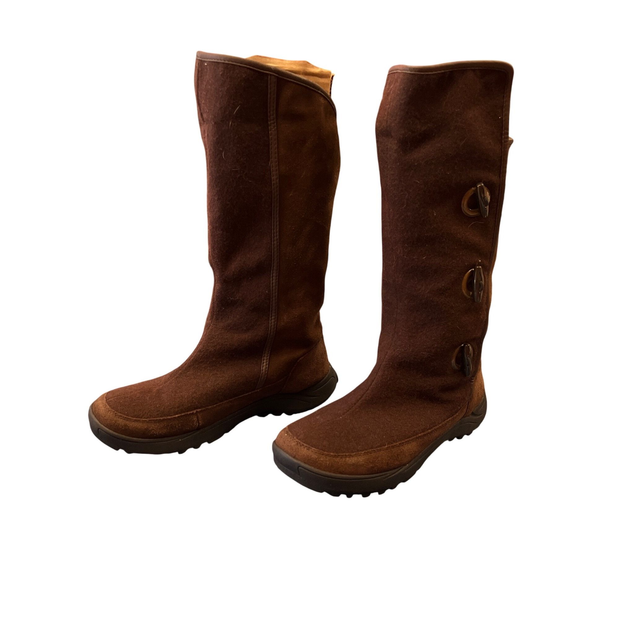 Lands' End Lands End Womens Brown Suede Winter Boots Sz 8 SKU 8946 Size US 8 / IT 38 - 2 Thumbnail