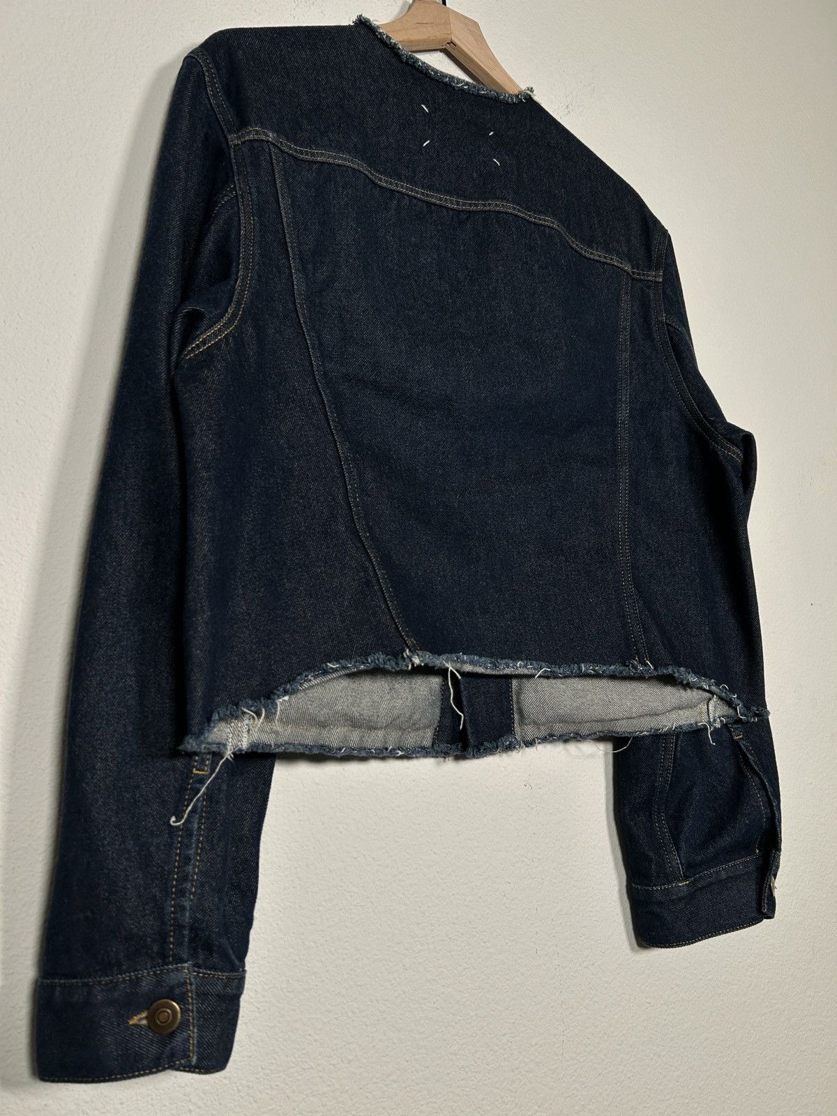 Maison Margiela FW23 Distressed Cut Off Denim Jacket Size US M / EU 48-50 / 2 - 5 Thumbnail
