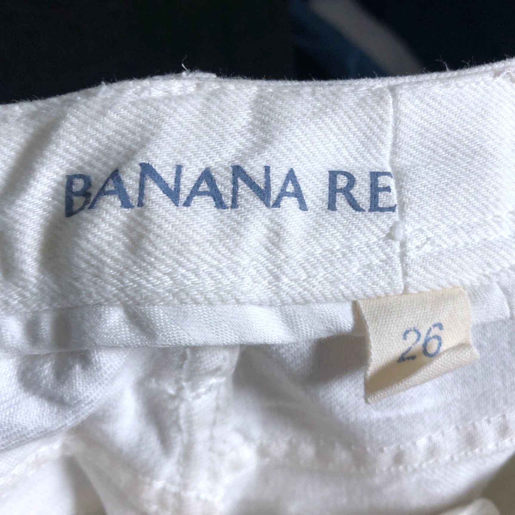 Banana Republic Banana Republic Jeans White Denim Mid Rise Skinny Stretch 26 Pants Womens Regular 28" Inseam 5-Pocket Solid Cotton Blend Spandex Skinny Size 28" / US 6 / IT 42 - 4 Thumbnail
