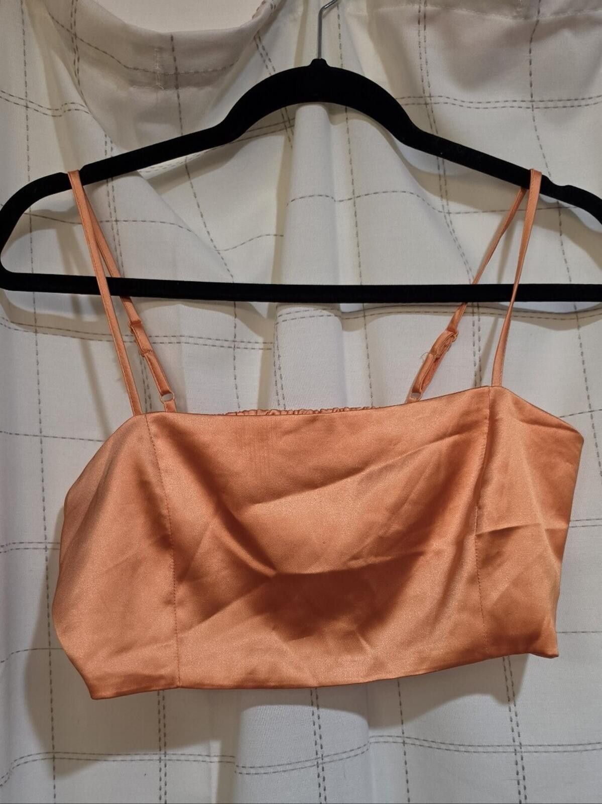 Other House Of Harlow Satin Cropped Cami Top Size M / US 6-8 / IT 42-44 - 2 Thumbnail