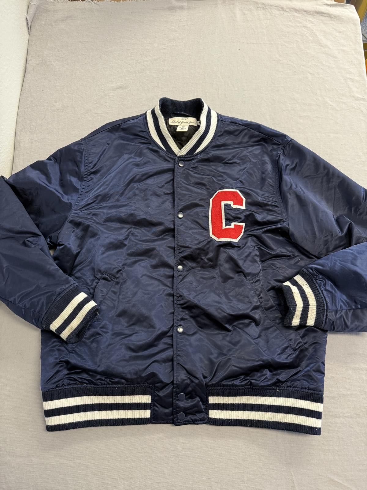 L.O.G.G. Cleveland Varsity Bomber Jacket - Embroidered C Logg H&M -L Size US L / EU 52-54 / 3 - 1 Thumbnail