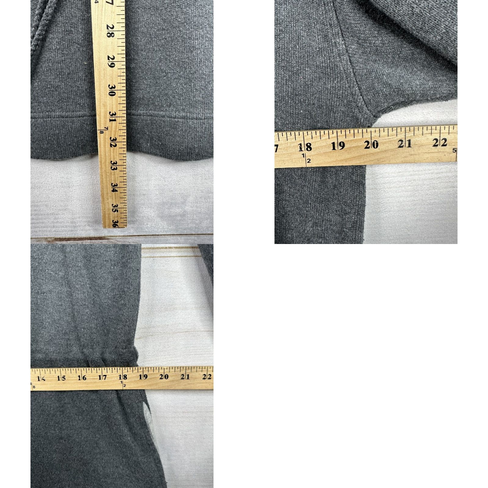 Lands' End VINTAGE Lands End Sweatshirt Womens M Gray Pullover 1/4 Zip Zip Front Pockets Stretch Knit Cotton Blend Casual Activewear Size M / US 6-8 / IT 42-44 - 8 Thumbnail