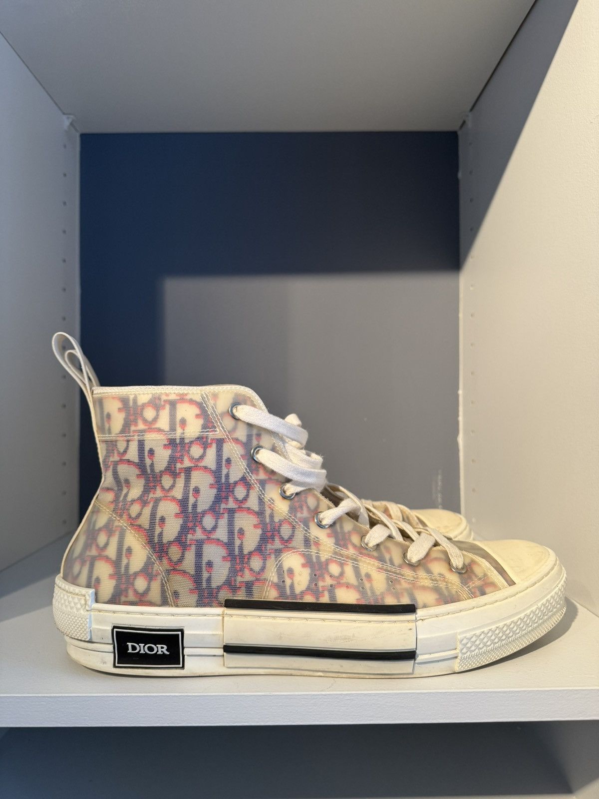 Dior Dior B23 High Oblique Jacquard Sneaker 43 Size US 10 / EU 43 - 1 Thumbnail