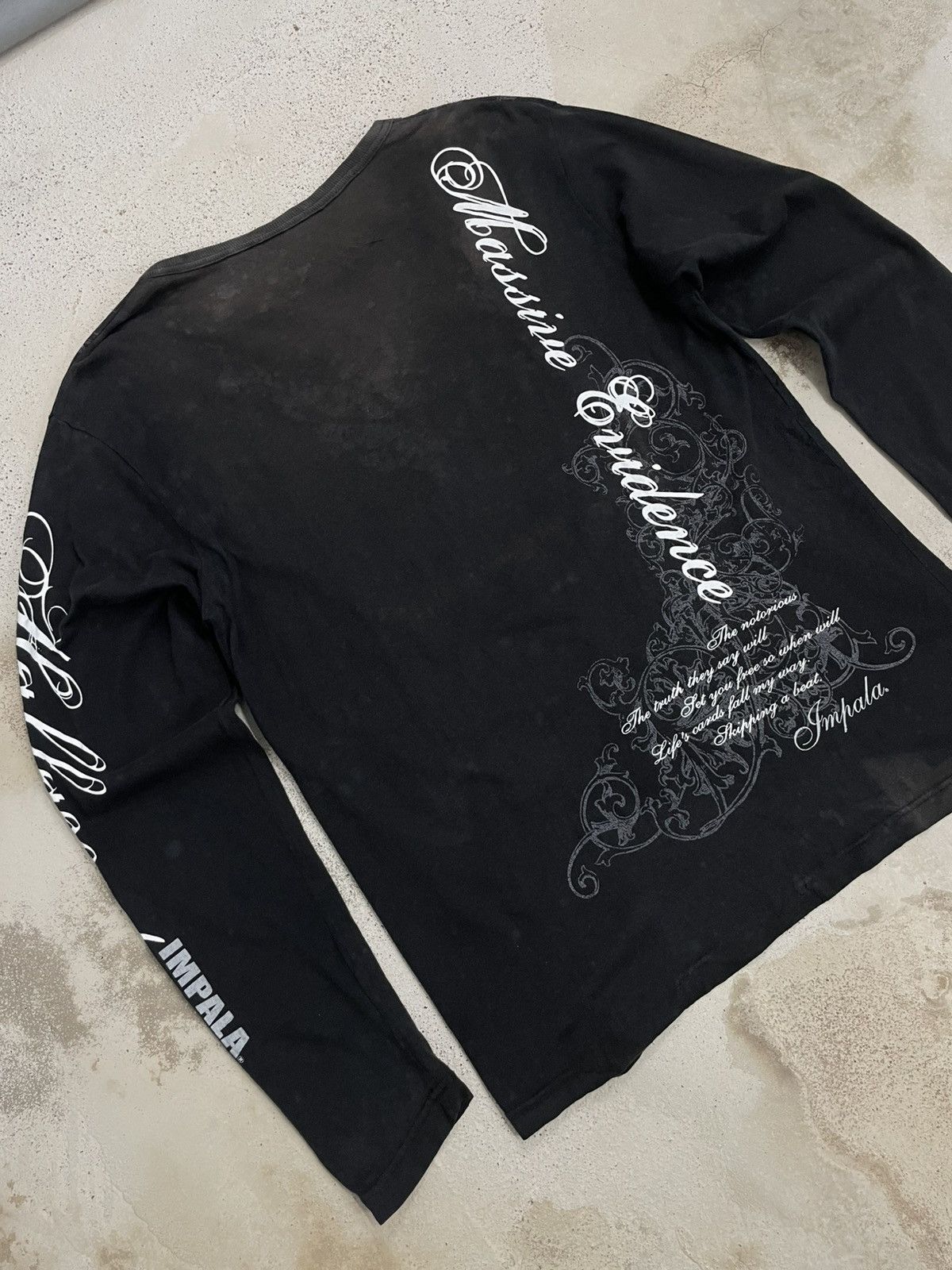 Japanese Brand Faded Vintage Y2K Impala Wording Half Century Life Size US L / EU 52-54 / 3 - 9 Thumbnail
