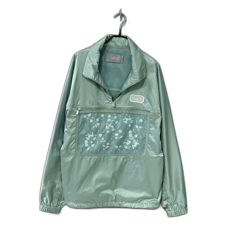 Dior Logo Floral Half-Zip Jacket by Dior-yf Size US L / EU 52-54 / 3 - 1 Thumbnail