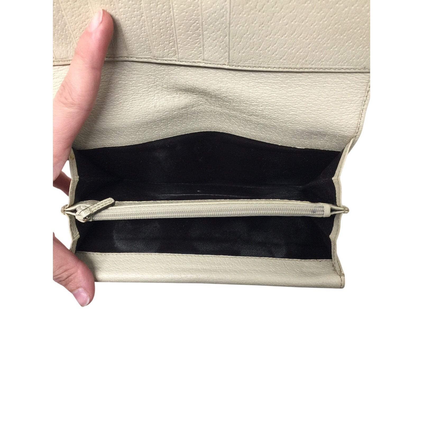 Gucci Gucci GG Canvas Beige & White Leather Double Layer Wallet Size ONE SIZE - 3 Thumbnail