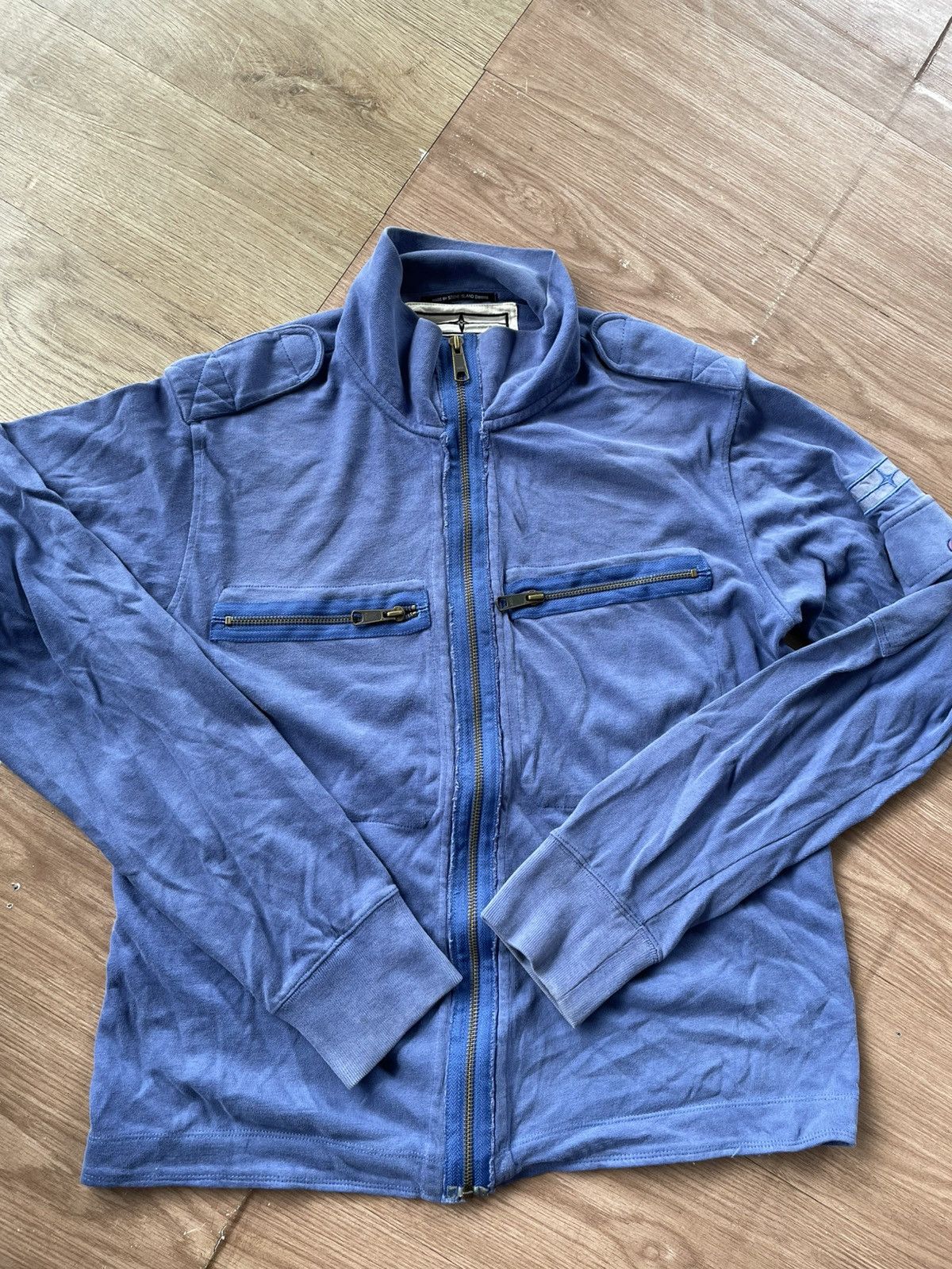 Stone Island Stone island denims zip up sweatshirt Size US L / EU 52-54 / 3 - 1 Thumbnail