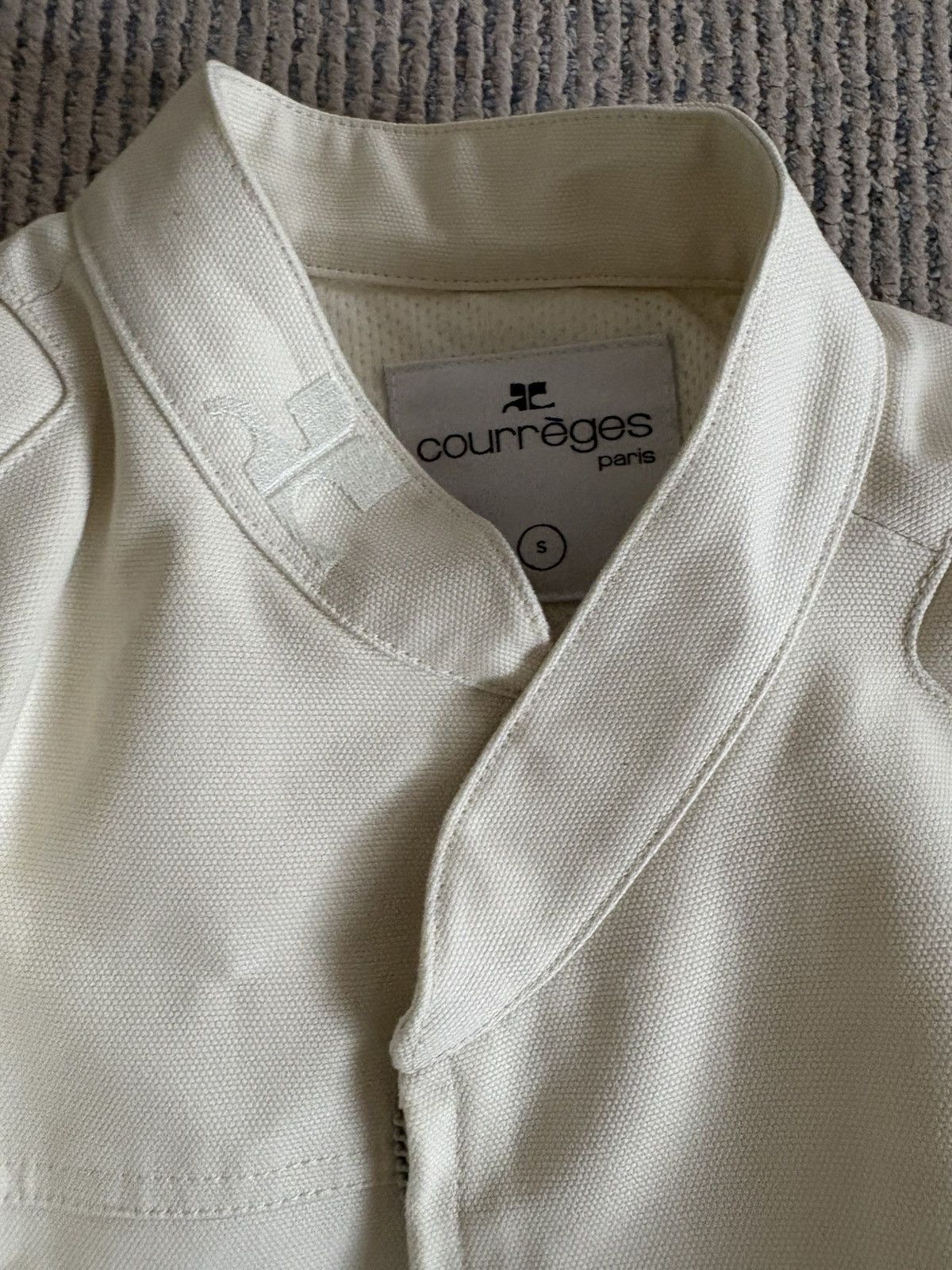 Courreges Racer Padded Cotton Moto Jacket Size US S / EU 44-46 / 1 - 2 Thumbnail